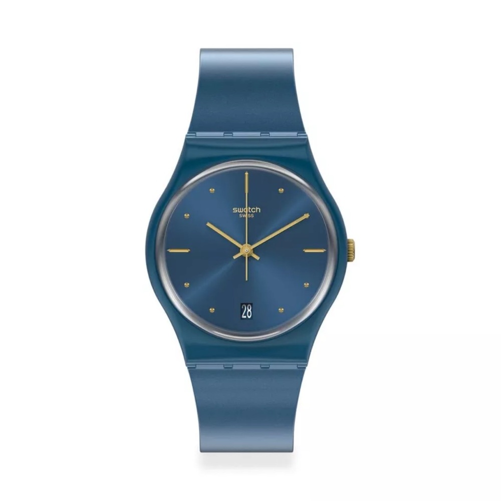 Swatch watch pearly blue